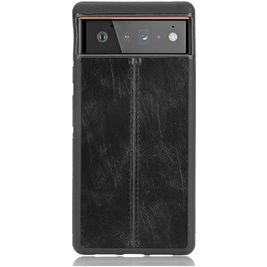 Mobigear Stitch Google Pixel 6 Pro Hoesje Backcover - Zwart