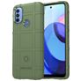 Mobigear Rugged Shield Motorola Moto E40 Hoesje Flexibel TPU Backcover Shockproof - Groen