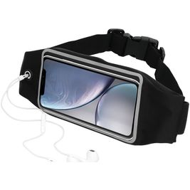 Mobiparts Comfort Fit Belt Telefoonhouder Hardlopen iPhone XR Sport Hoesje Neopreen Heuptas - Zwart