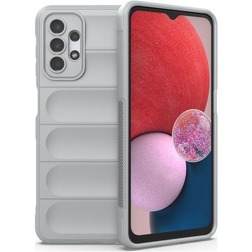 Mobigear Bumpy Samsung Galaxy A13 4G Hoesje Flexibel TPU Backcover - Grijs