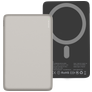 Valenta Ultra Slim Single USB-C Powerbank 5.000 mAh 15W - MagSafe Compatible - Titanium