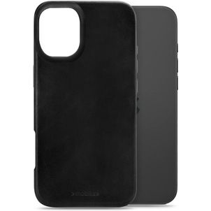 Mobilize Premium iPhone 16 Plus MagSafe Hoesje Echt Leer Backcover - Zwart