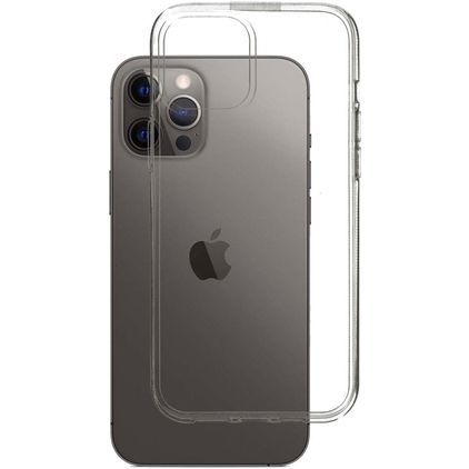 Mobiparts Classic Doorzichtig iPhone 12 Pro Max Hoesje Flexibel TPU Backcover - Transparant