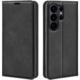 Mobigear Retro Slim Samsung Galaxy S26 Ultra Hoesje Bookcase Portemonnee - Zwart
