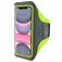 Mobiparts Comfort Fit Telefoonhouder Hardlopen iPhone 11 Sport Hoesje Neopreen Sportarmband - Neon Green