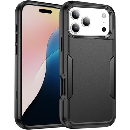 Mobigear Ultra Tough iPhone 17 Pro Max Hoesje Hardcase Backcover Shockproof - Zwart