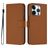 Mobigear Urban Wallet iPhone 16 Pro Hoesje Bookcase Portemonnee - Bruin