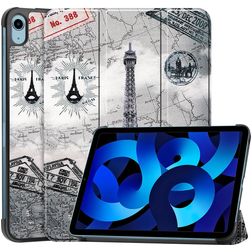 Mobigear Tri-Fold iPad 11 (2025) Hoes Bookcase - Eiffel Tower