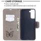 Mobigear Butterfly Samsung Galaxy S21 Plus Hoesje Bookcase Portemonnee - Grijs