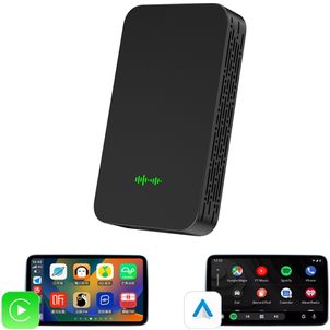 Mobigear Connect Bluetooth Adapter Draadloze Dongle voor Apple Carplay & Android Auto - Zwart