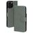 Mobiparts Classic Wallet MagSafe iPhone 16 Pro Max MagSafe Hoesje Bookcase Portemonnee - Stone Green