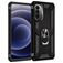 Mobigear Armor Ring Motorola Moto G82 Hoesje Hardcase Backcover Shockproof met Ringhouder - Zwart