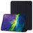 Mobigear Tri-Fold Gel iPad 11 (2025) Hoes TPU,Kunstleer Bookcase - Zwart