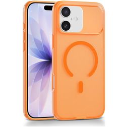 Mobigear Shockproof Grip iPhone 17 MagSafe Hoesje Hardcase Backcover - Oranje