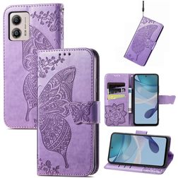 Mobigear Butterfly Motorola Moto E13 Hoesje Bookcase Portemonnee - Paars
