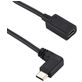 Mobigear 90 Degrees USB-C naar USB-C Verlengkabel 0.3 Meter - Zwart
