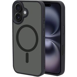 Mobiparts Hardcover iPhone 16 MagSafe Hoesje Hardcase Backcover - Satin Black Mobiparts Hardcover iPhone 16 MagSafe Hoesje Hardcase Backcover - Satin Black