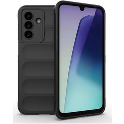 Mobigear Bumpy Samsung Galaxy A17 Hoesje Flexibel TPU Backcover - Zwart