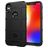 Mobigear Rugged Shield Motorola One Power Hoesje Flexibel TPU Backcover Shockproof - Zwart