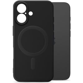 My Style Protective Flex iPhone 16 MagSafe Hoesje Flexibel TPU Backcover - Zwart