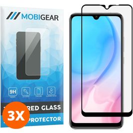 Mobigear Premium Xiaomi Redmi 9C Glazen Screenprotector - Case Friendly - Zwart (3-Pack)