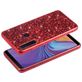 Mobigear Glitter Samsung Galaxy A9 (2018) Hoesje Hardcase Backcover - Rood
