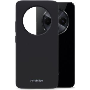 Mobilize Rubber Gelly Xiaomi Redmi 14C Hoesje Flexibel TPU Backcover - Zwart