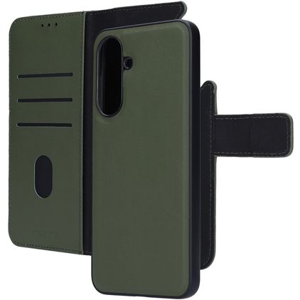 Mobiparts Samsung Galaxy A36 Hoesje Echt Leer Uitneembare 2in1 Bookcase Portemonnee - Groen