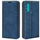Mobigear Retro Slim Motorola Moto G71 5G Hoesje Bookcase Portemonnee - Blauw