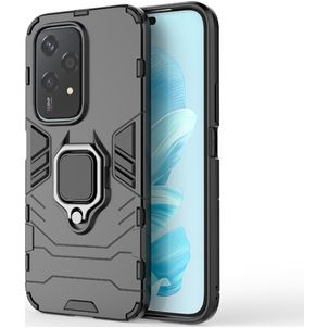 Mobigear Armor Ring HONOR 200 Lite Hoesje Hardcase Backcover Shockproof met Ringhouder - Zwart