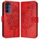 Mobigear Butterfly Samsung Galaxy A16 Hoesje Bookcase Portemonnee - Rood