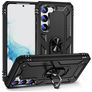 Mobigear Armor Ring Samsung Galaxy S23 Hoesje Hardcase Backcover Shockproof met Ringhouder - Zwart