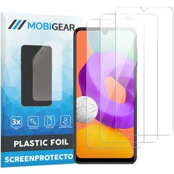 Mobigear Samsung Galaxy M22 Screenprotector Folie - Case Friendly (3-Pack)