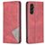 Mobigear Rhombus Slim Samsung Galaxy A56 Hoesje Bookcase - Rood