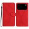 Mobigear Stitch iPhone 17 Pro Max Hoesje Bookcase Portemonnee - Rood
