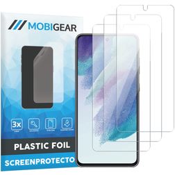 Mobigear Samsung Galaxy S21 FE Screenprotector Folie - Case Friendly (3-Pack)