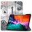 Mobigear Tri-Fold Gel iPad Pro 12.9 Inch (2022) Hoes TPU,Kunstleer Bookcase + Stylus Houder - Eiffeltoren