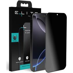 Elite iPhone 17 Glazen Screenprotector Privacy - Case Friendly - Zwart