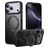 Mobigear Frosted Mag iPhone 17 Pro Max MagSafe Hoesje Hardcase Backcover met Standaard - Zwart