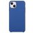 Mobigear Rubber Touch iPhone 15 Siliconen Hoesje Backcover - Donkerblauw