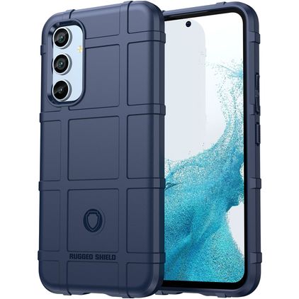 Mobigear Rugged Shield Samsung Galaxy A54 Hoesje Flexibel TPU Backcover Shockproof - Blauw