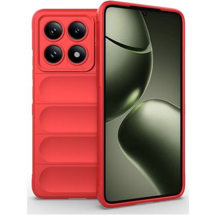 Mobigear Bumpy Xiaomi 14T Hoesje Flexibel TPU Backcover - Rood
