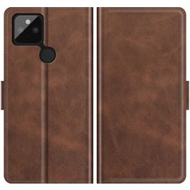 Mobigear Slim Magnet Google Pixel 5a 5G Hoesje Bookcase Portemonnee - Bruin