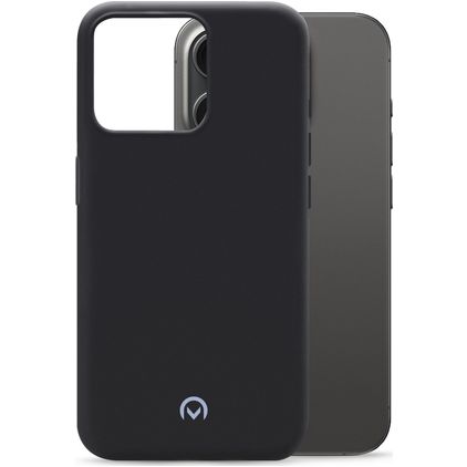 Mobilize Rubber Gelly iPhone 15 Pro Hoesje Flexibel TPU Backcover - Matt Black