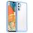 Mobigear Crystal Samsung Galaxy A54 Hoesje Hardcase Backcover - Transparant / Blauw