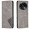 Mobigear Rhombus Slim OPPO Find X6 Hoesje Bookcase - Grijs