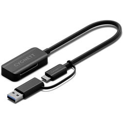 Cygnett Unite USB-A / USB-C naar SD-kaart Adapter 0,15 m - Zwart