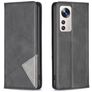 Mobigear Rhombus slim Xiaomi 12 Lite Hoesje Bookcase - Zwart