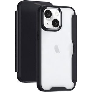 Mobigear Smart Fit iPhone 15 Hoesje Hardcase Bookcase - Zwart