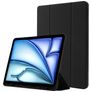 Mobigear Tri-Fold Gel iPad Air 11 Inch (2024) Hoes TPU,Kunstleer Bookcase + Stylus Houder - Zwart